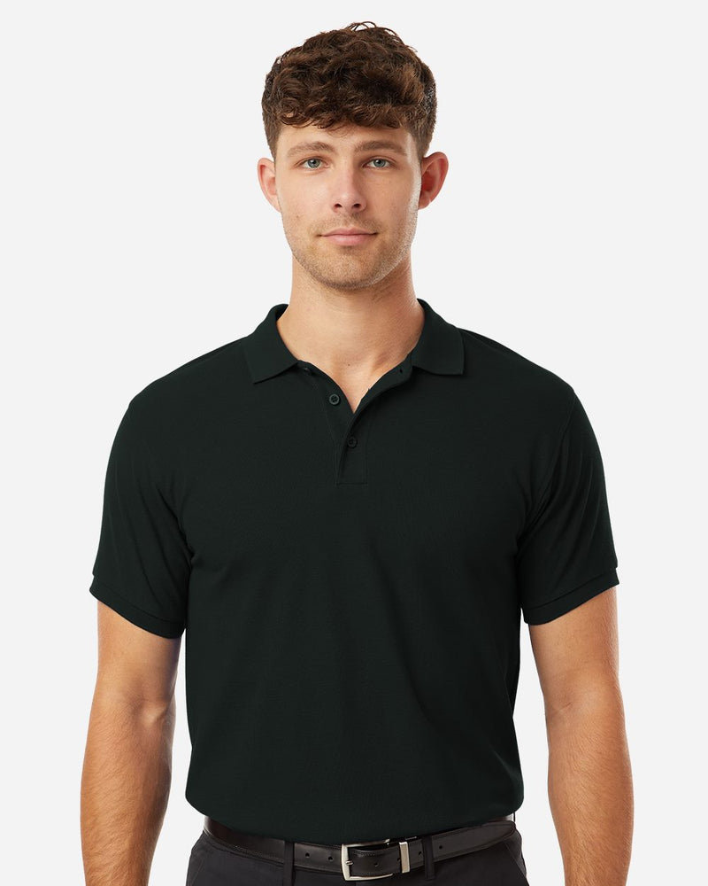 DRIEQUIP Men's Wrinkle-Resistant Pique Polo