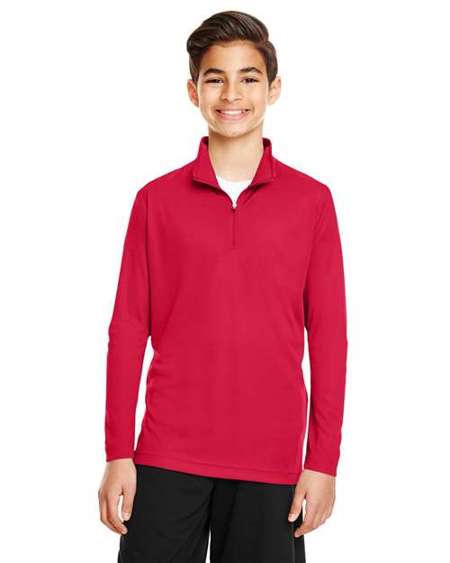 DRIEQUIP Youth Zone Quarter-Zip Pullover with UPF 40+
