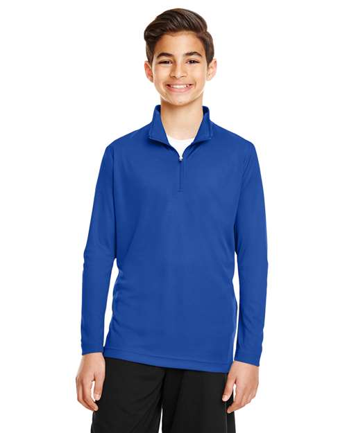 DRIEQUIP Youth Zone Quarter-Zip Pullover with UPF 40+