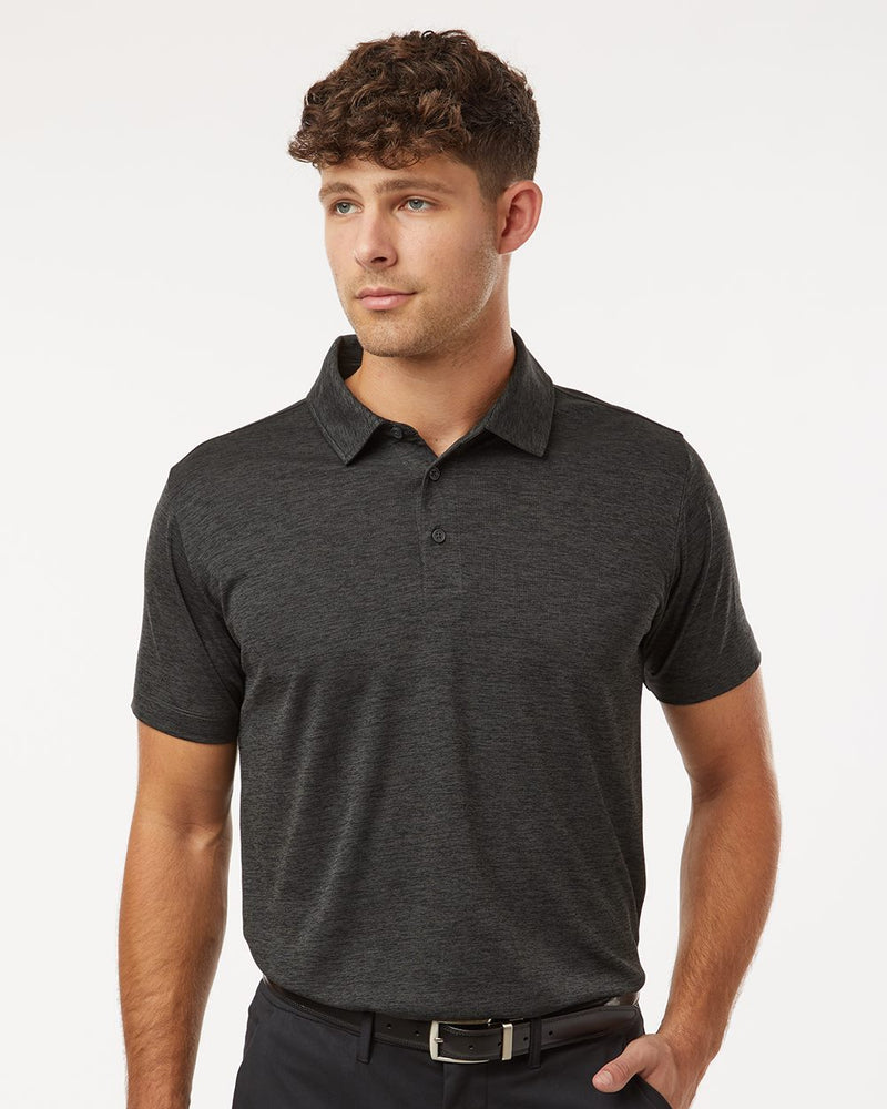 DRIEQUIP Men's Mélange Performance Polo with Moisture Management