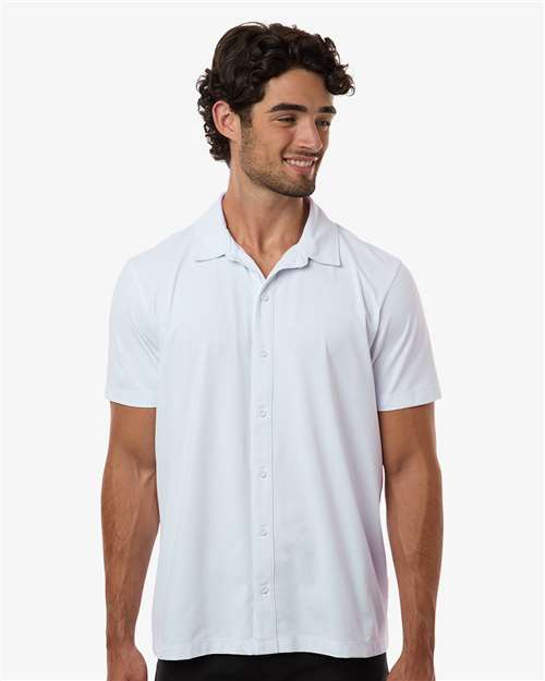 DRIEQUIP Men's Pro-Flex Button-Down Short Sleeve Shirt