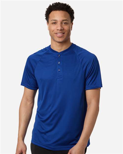 DRIEQUIP Men's Zone Moisture-Wicking Performance Henley