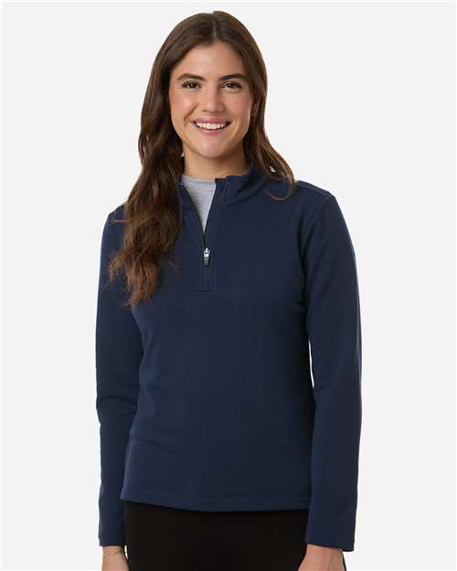 DRIEQUIP Women's Stretch Quarter-Zip Fleece Pullover