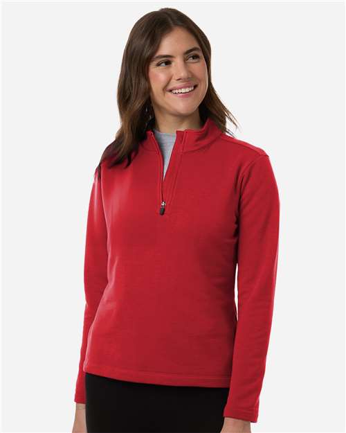 DRIEQUIP Women's Stretch Quarter-Zip Fleece Pullover