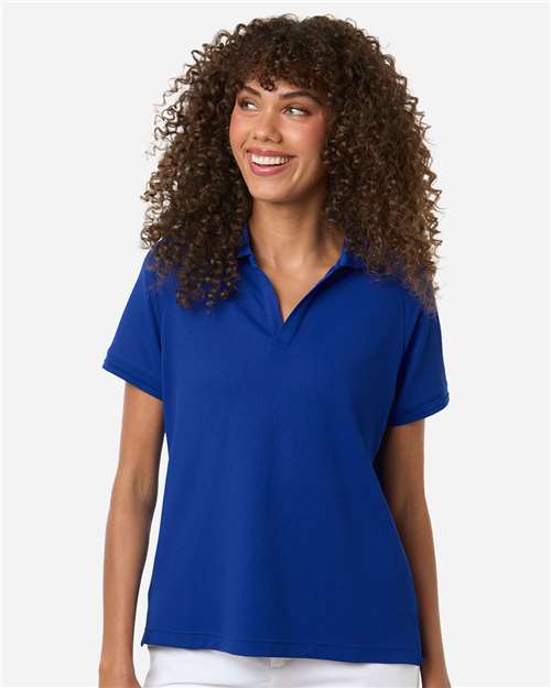 DRIEQUIP Women's Topspin Stretch Grid Textured Polo