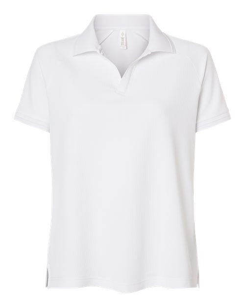 DRIEQUIP Women's Topspin Stretch Grid Textured Polo