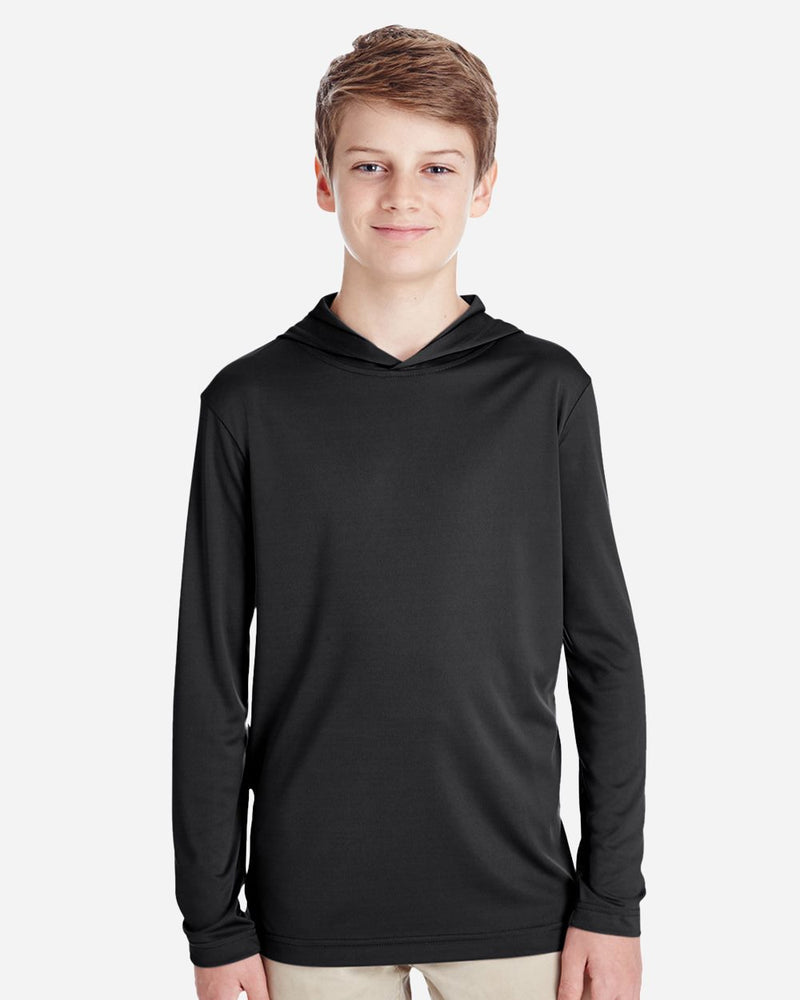 DRIEQUIP Youth Zone Moisture-Wicking Hooded Long Sleeve T-Shirt