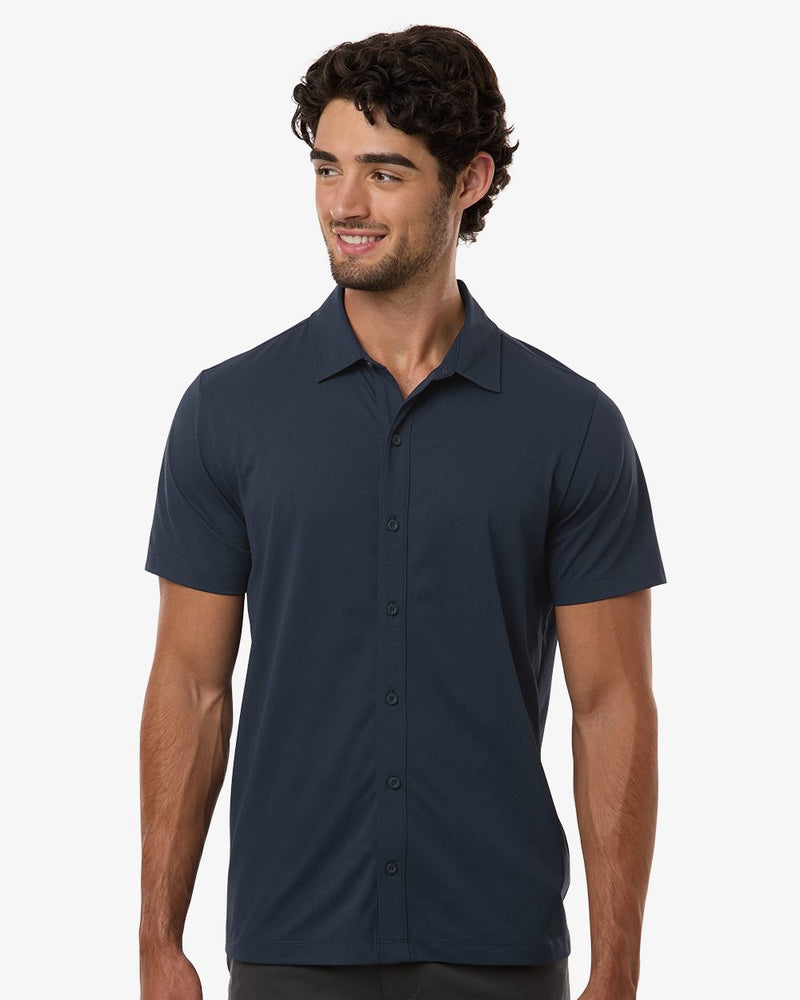 DRIEQUIP Men's Pro-Flex Button-Down Short Sleeve Shirt