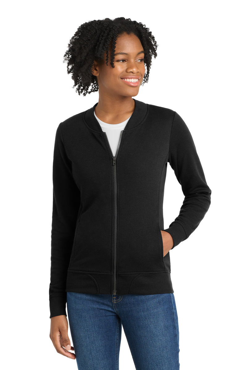 DRIEQUIP Women's Lightweight French Terry Bomber Jacket