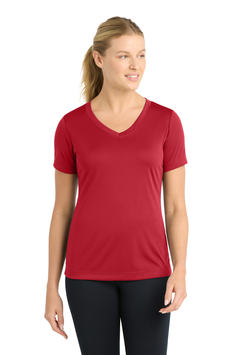 DRIEQUIP Women's V-Neck Tee with Color-Lock Technology
