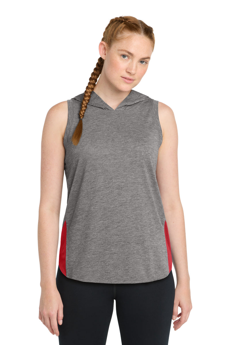 DRIEQUIP Women's Moisture Wicking Tri-Blend Wicking Draft Hoodie Tank