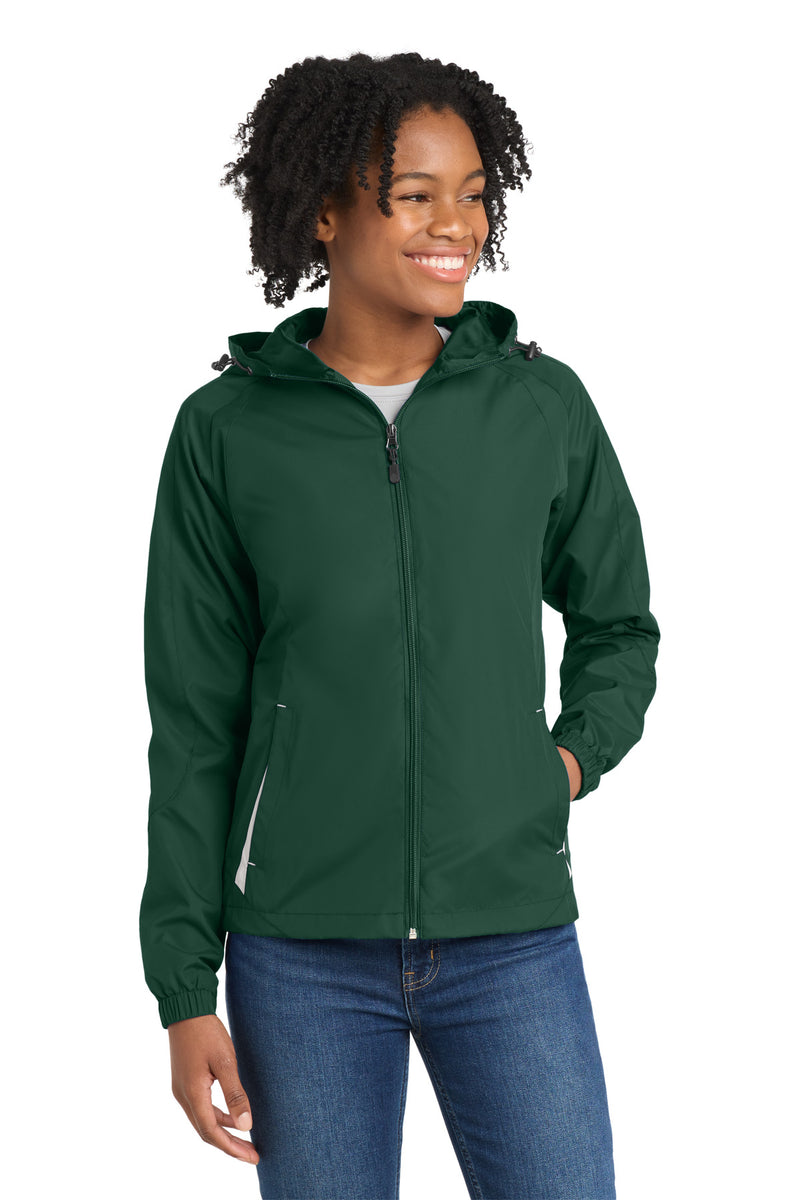 DRIEQUIP Women's Colorblock Hooded Raglan Jacket L