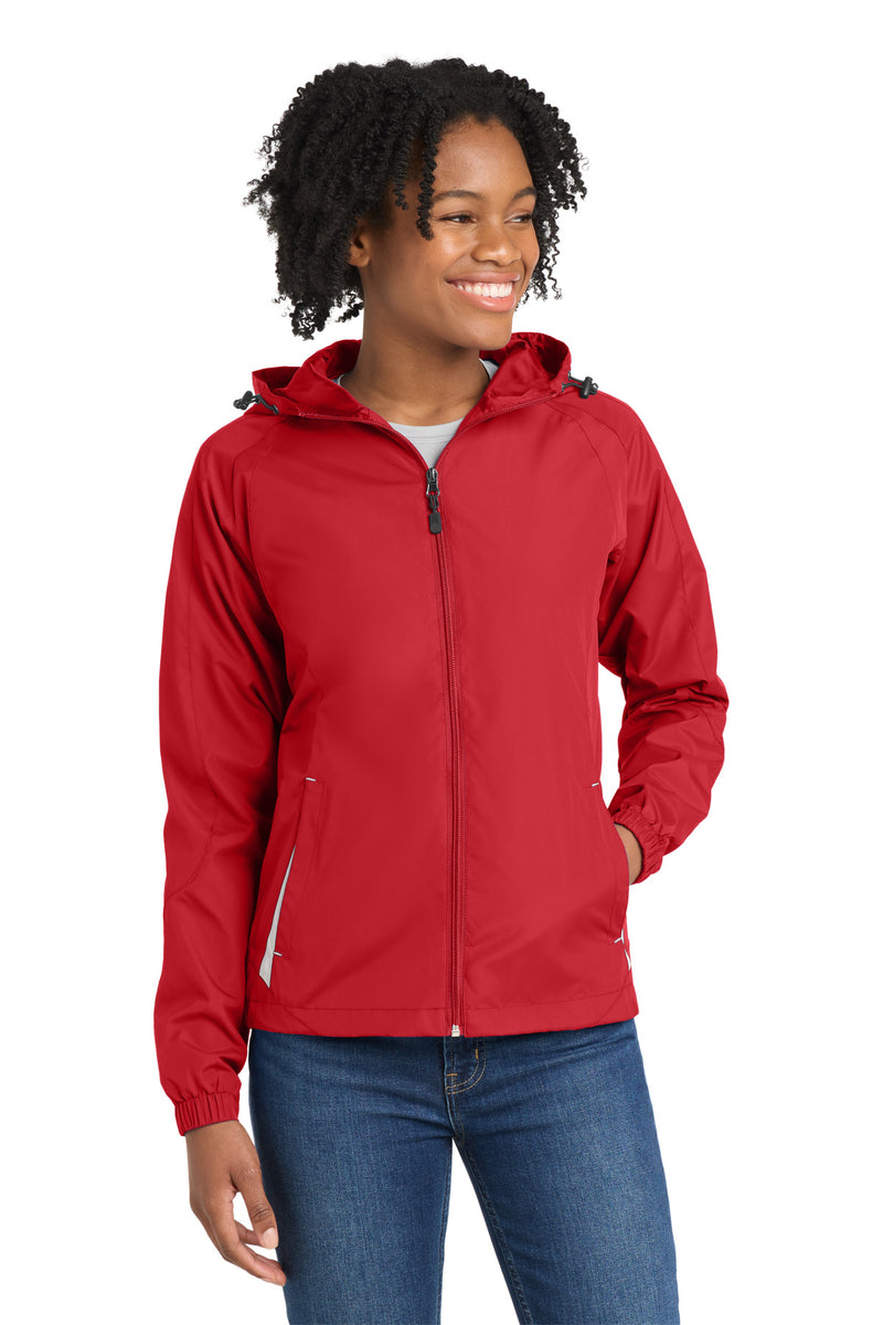DRIEQUIP Women's Colorblock Hooded Raglan Jacket L