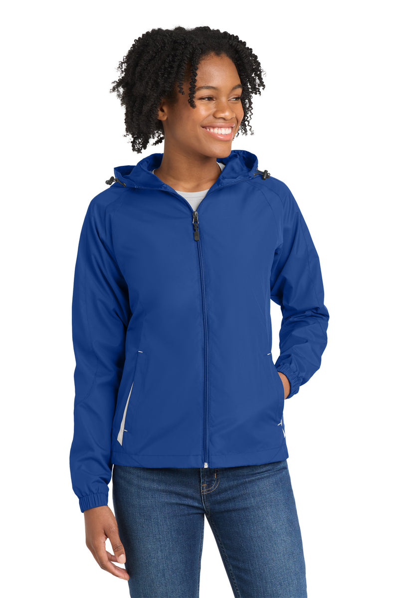 DRIEQUIP Women's Colorblock Hooded Raglan Jacket L