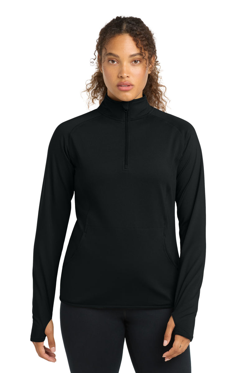 DRIEQUIP Women's Stretch 1/4-Zip Pullover with Thumbholes