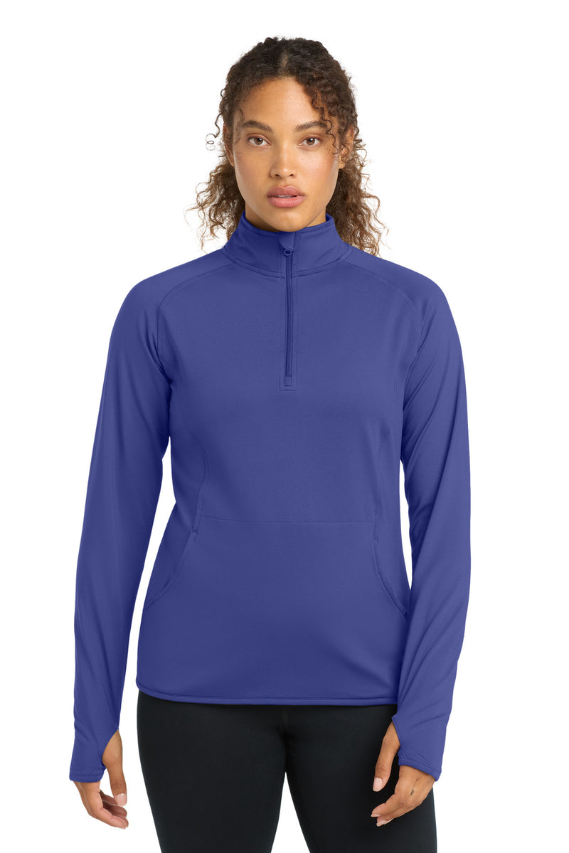 DRIEQUIP Women's Stretch 1/4-Zip Pullover with Thumbholes