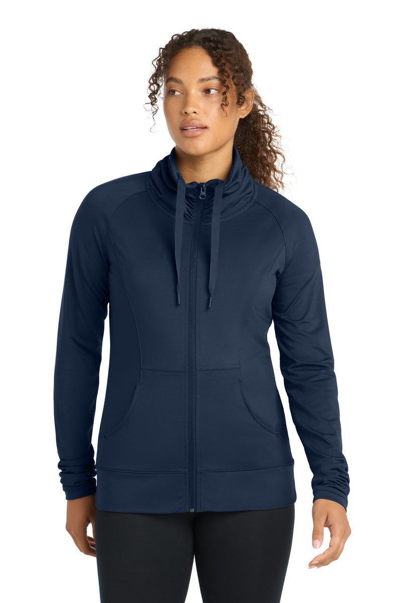 DRIEQUIP Women's Stretch Full-Zip Jacket with Cowl Collar