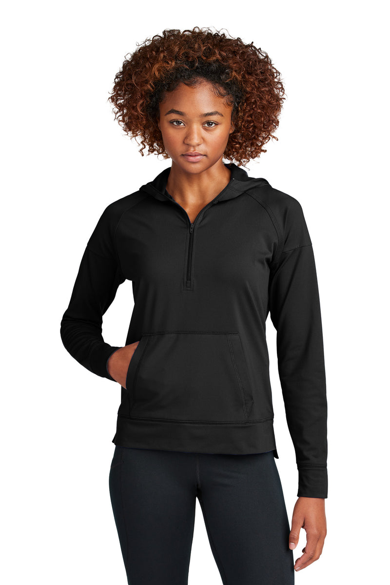 DRIEQUIP Women's Stretch 1/2-Zip Hoodie with Moisture-Wicking Performance