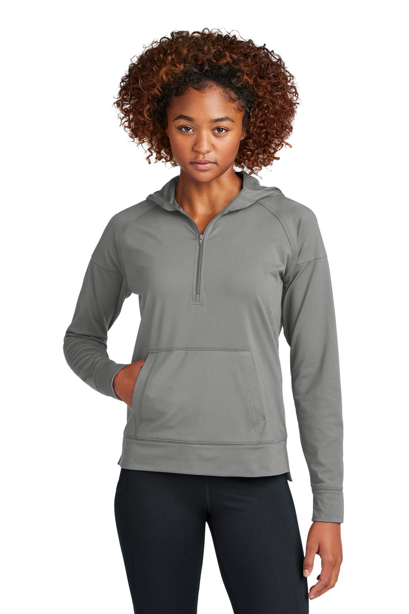 DRIEQUIP Women's Stretch 1/2-Zip Hoodie with Moisture-Wicking Performance