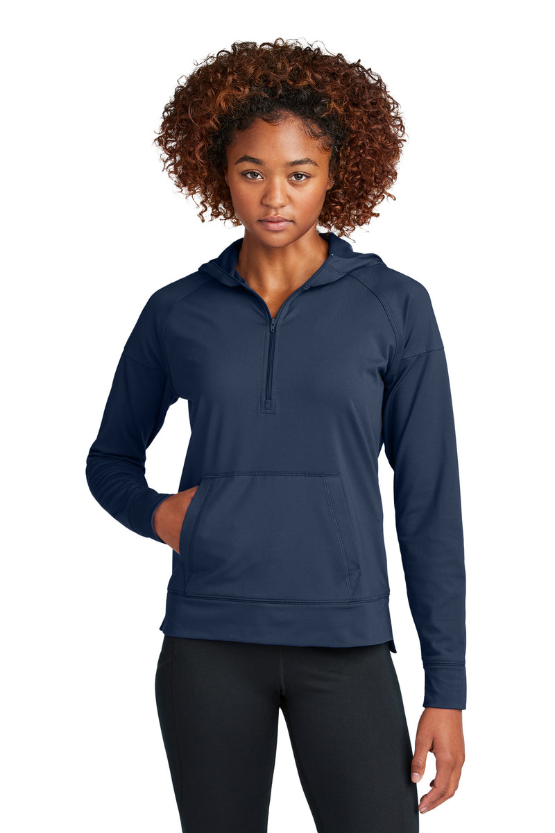 DRIEQUIP Women's Stretch 1/2-Zip Hoodie with Moisture-Wicking Performance