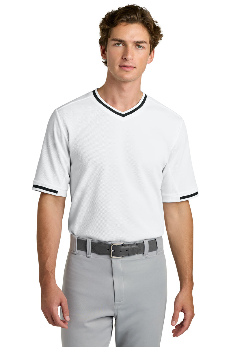 DRIEQUIP Tough Mesh V-Neck Baseball Jersey with Moisture-Wicking Technology