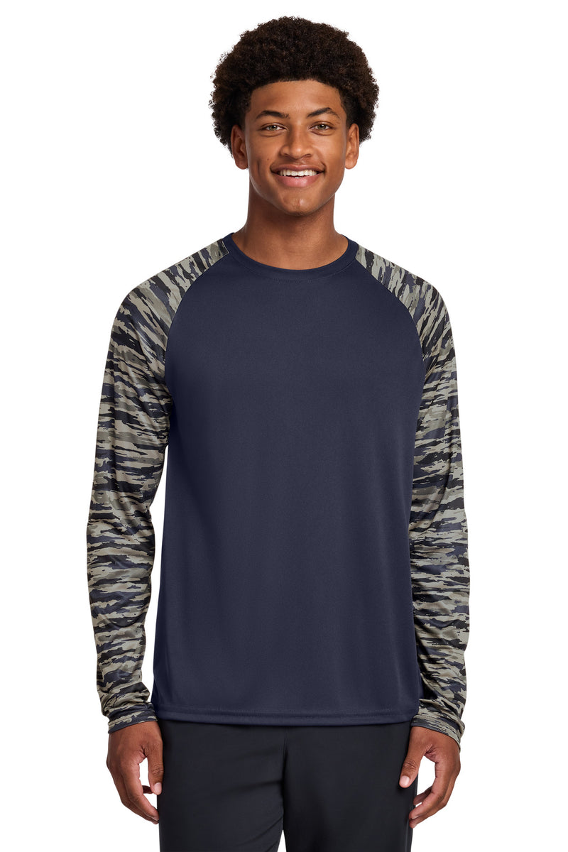 DRIEQUIP Drift Camo Colorblock Long Sleeve Tee