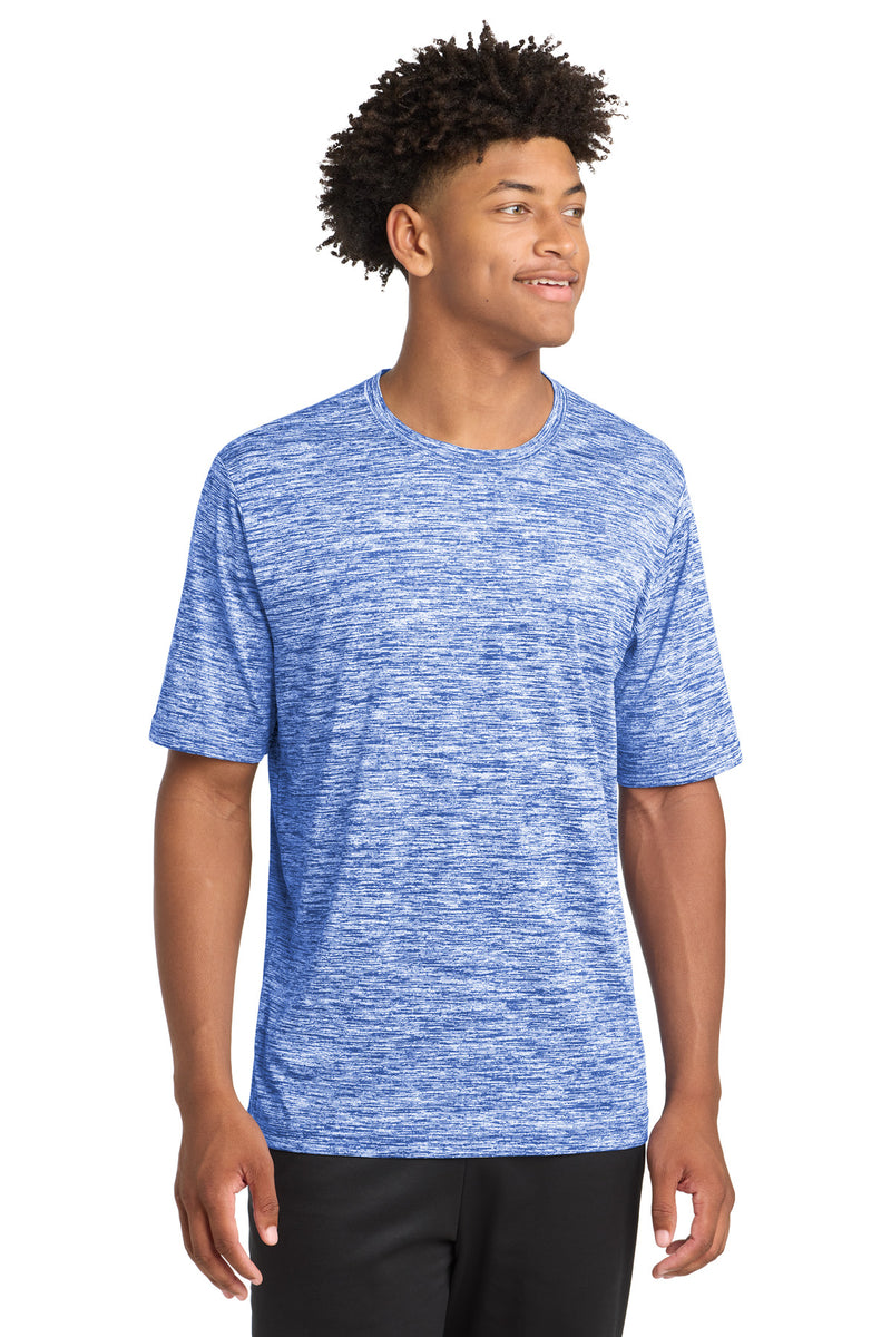 DRIEQUIP Electric Heather Tee with Moisture-Wicking Technology