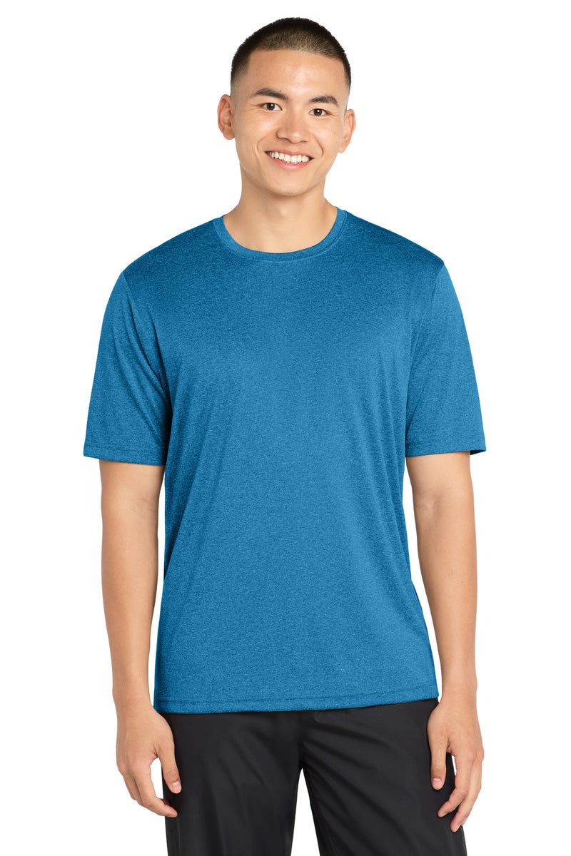 DRI-EQUIP Men's TALL Short Sleeve Moisture Wicking Heathered Athletic T-Shirts