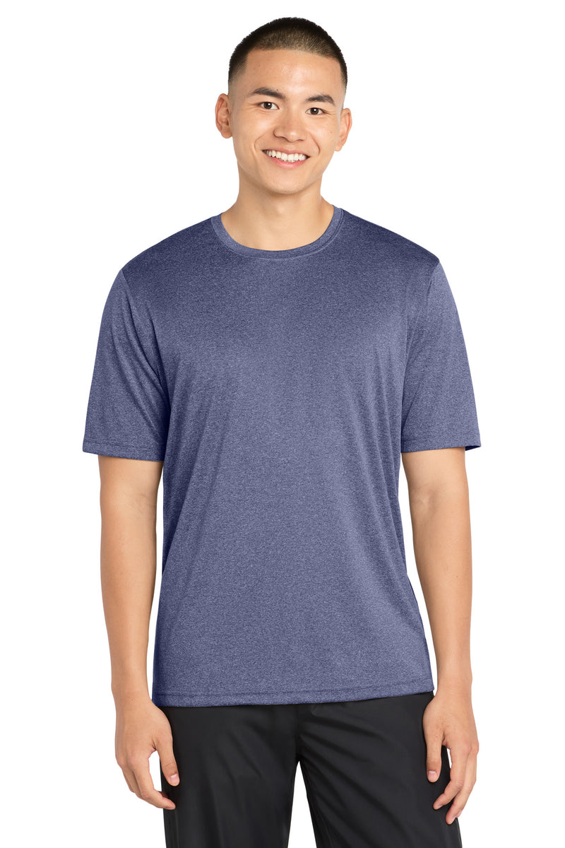 DRI-EQUIP Men's TALL Short Sleeve Moisture Wicking Heathered Athletic T-Shirts