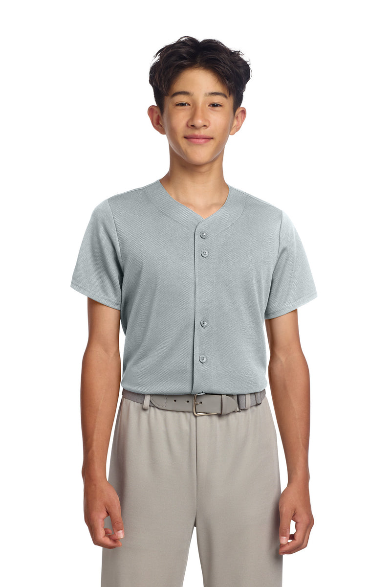 DRIEQUIP Youth Moisture Wicking Tough Mesh Full-Button Jersey Y