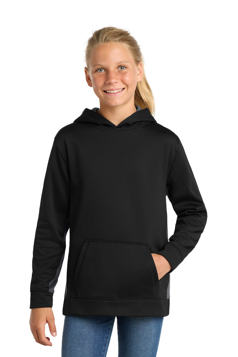 DRIEQUIP Youth Sport-Wick ® Fleece Colorblock Hooded Pullover Y