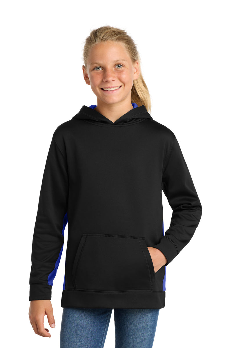 DRIEQUIP Youth Sport-Wick ® Fleece Colorblock Hooded Pullover Y