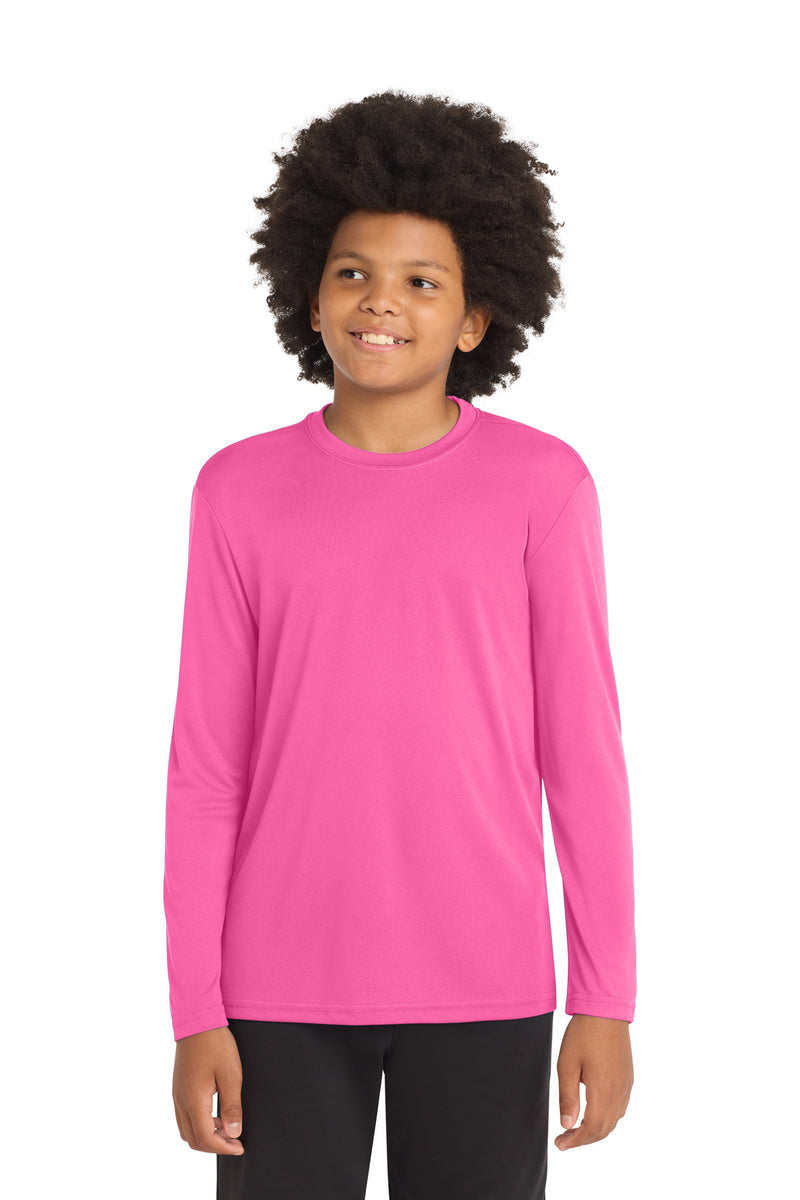 DRIEQUIP Youth Long Sleeve Moisture Wicking Athletic Tee