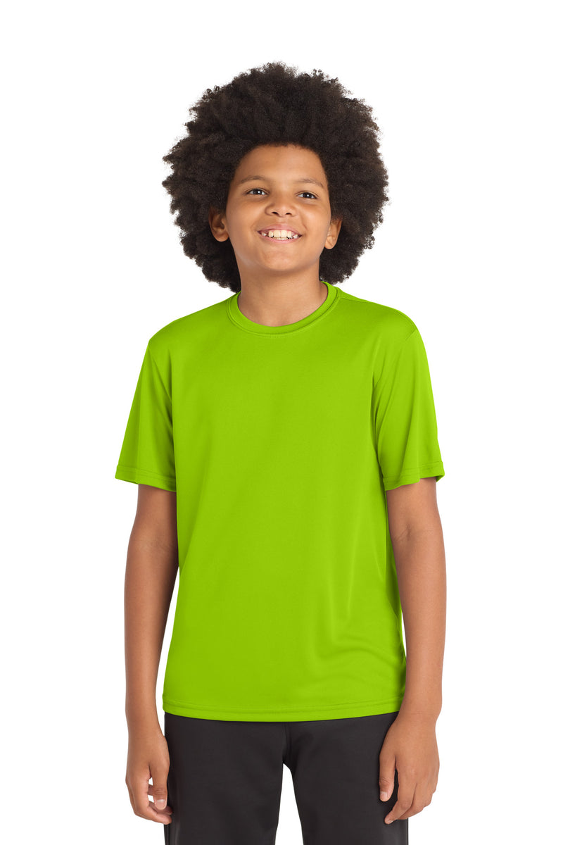 DRIEQUIP Youth Moisture Wicking Athletic Tee with Fade-Resistant Technology