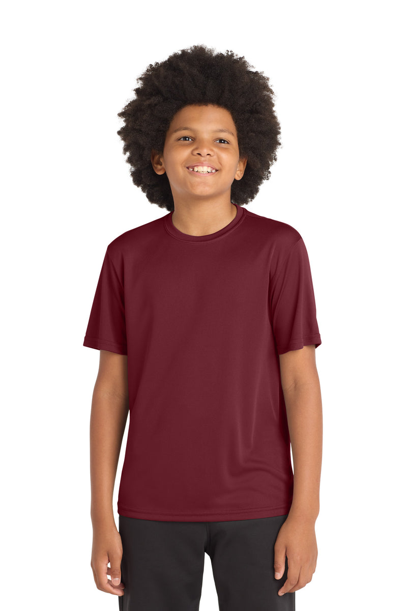 DRIEQUIP Youth Moisture Wicking Athletic Tee with Fade-Resistant Technology