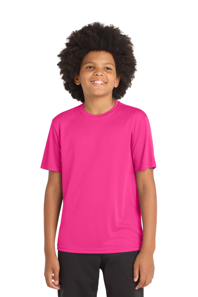 DRIEQUIP Youth Moisture Wicking Athletic Tee with Fade-Resistant Technology
