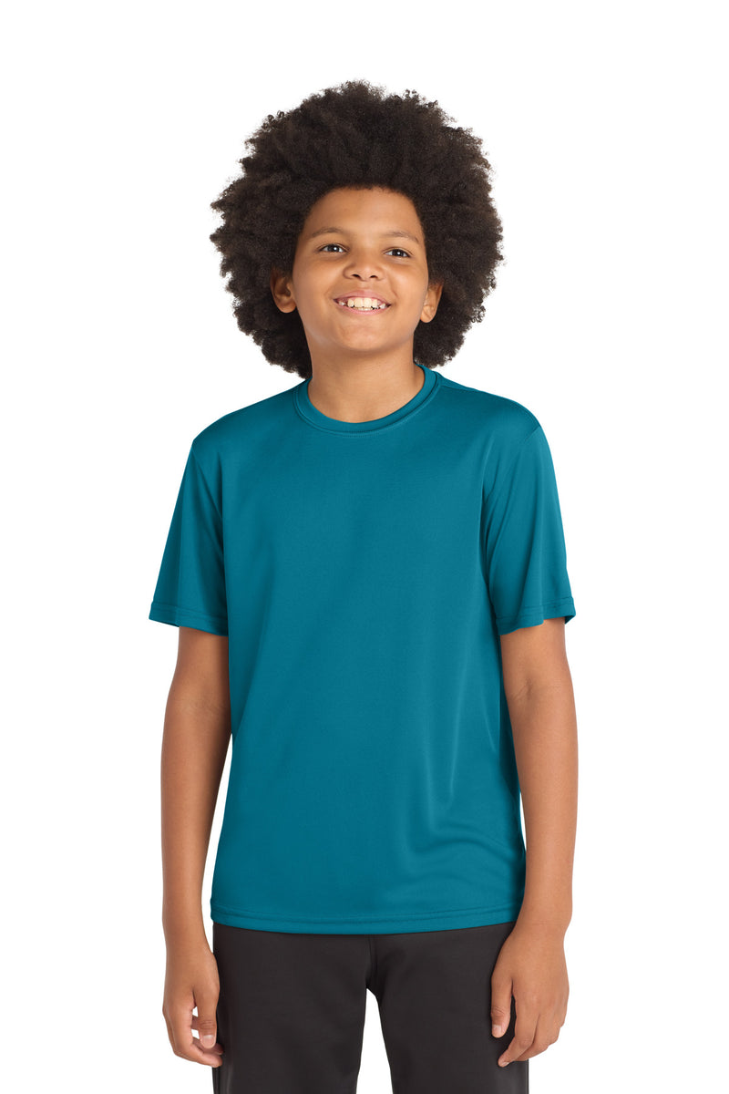 DRIEQUIP Youth Moisture Wicking Athletic Tee with Fade-Resistant Technology
