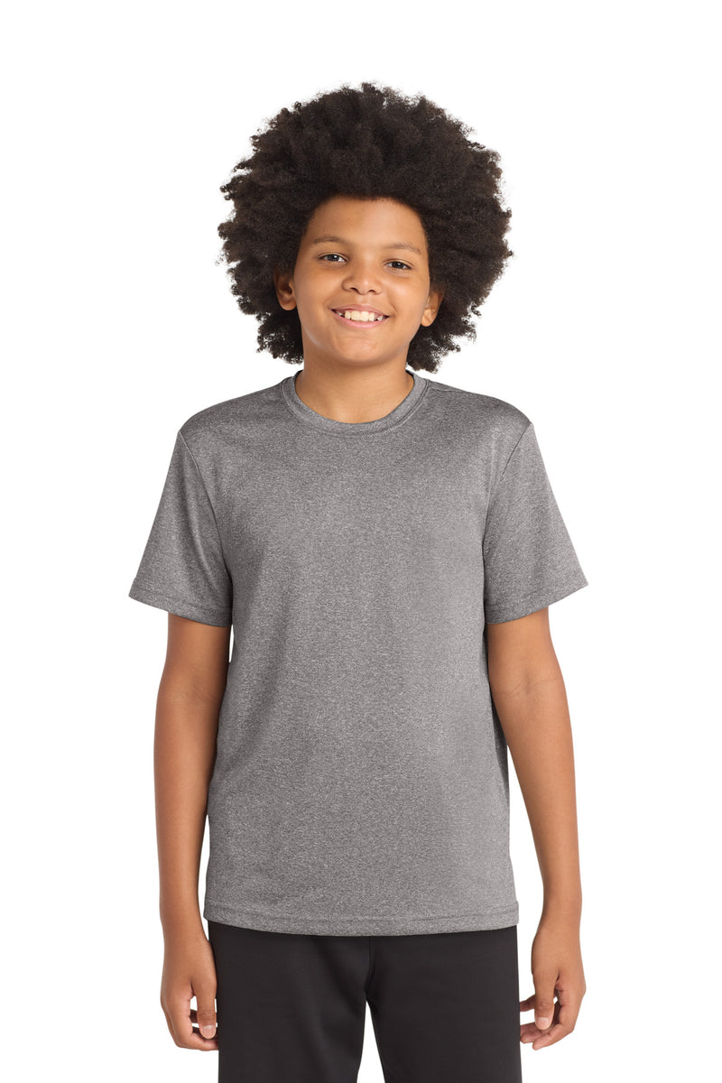 DRIEQUIP Youth Heather Contender Tee with Moisture-Wicking Technology