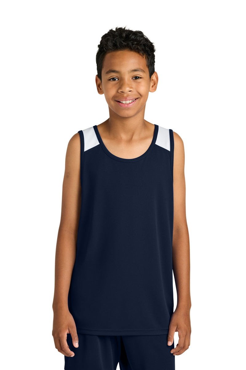 DRIEQUIP Youth Club Track Tank with Recycled Polyester