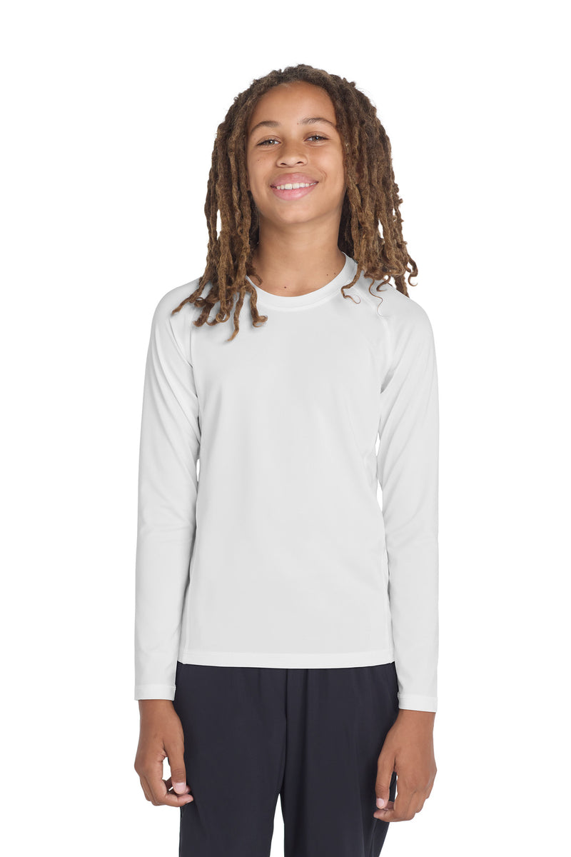 DRIEQUIP Youth Long Sleeve Rashguard Tee with UPF 50 Sun Protection