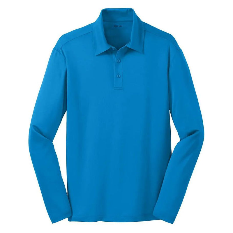 DRIEQUIP Moisture Wicking Long Sleeve Polo