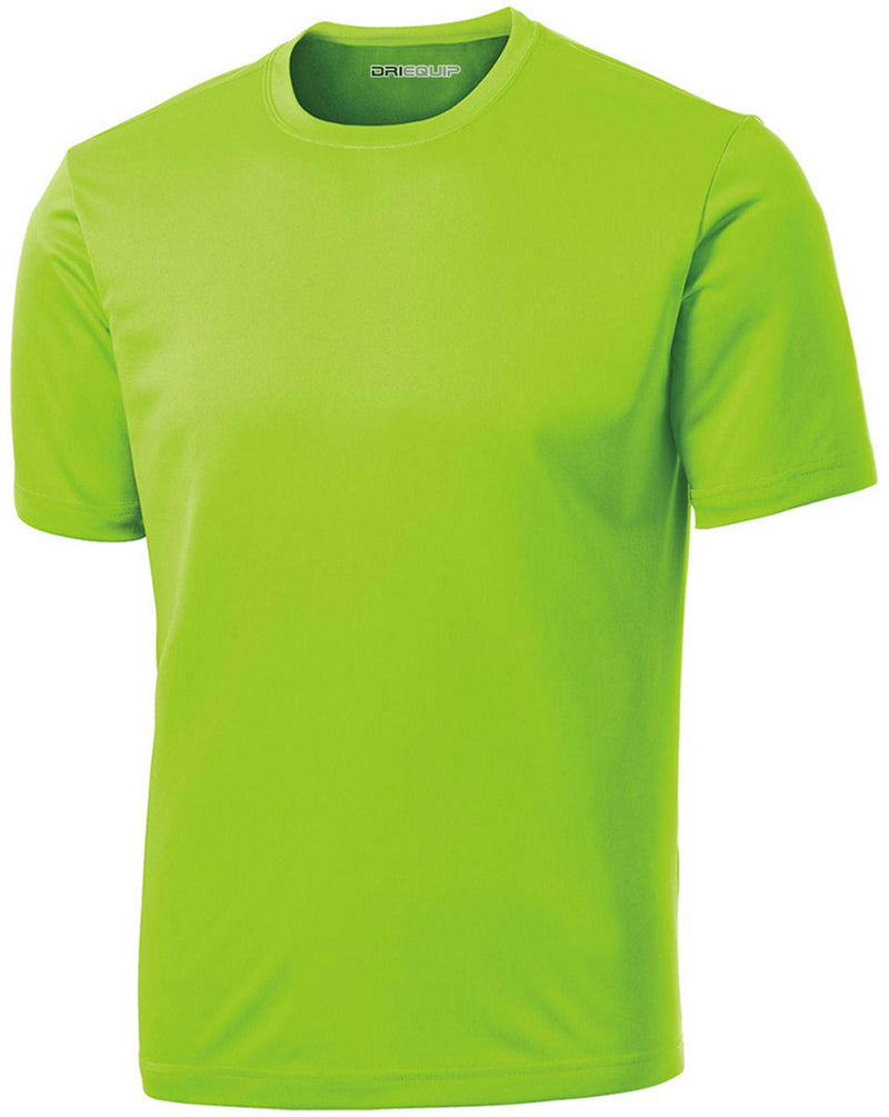 DRIEQUIP Men's Short Sleeve Moisture Wicking Athletic T-Shirts | XS-XL