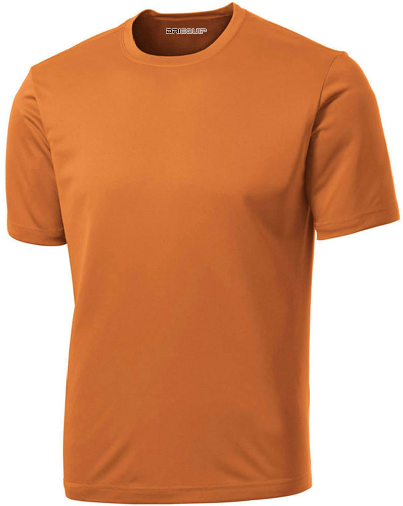DRIEQUIP Men's Short Sleeve Moisture Wicking Athletic T-Shirts | XS-XL
