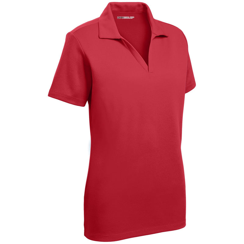 Women's DRIEQUIP Short Sleeve Racer Mesh Polo Shirts in Size XS-XL
