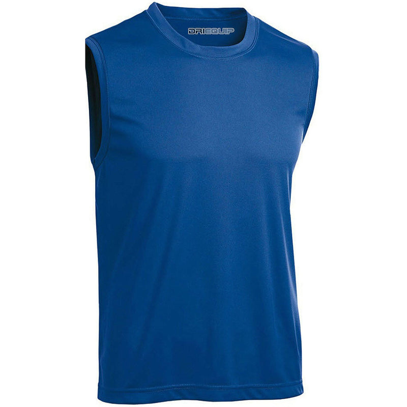 DRIEQUIP Mens Sleeveless Moisture Wicking Muscle T-Shirts XS-XL