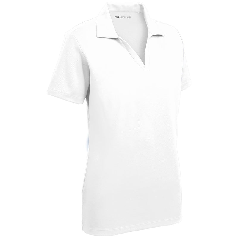 Women's DRIEQUIP Short Sleeve Racer Mesh Polo Shirts in Size XS-XL
